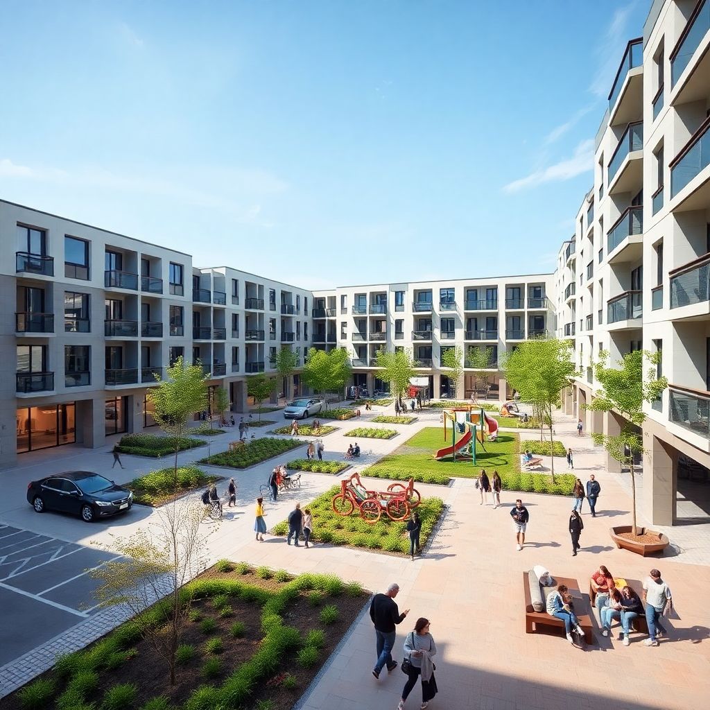 Тренды благоустройства дворов новостроек: от паркинга до общественных зон